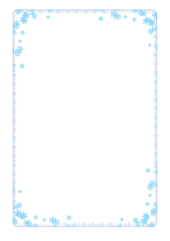 雪の結晶のフレーム