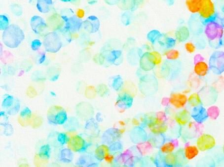 ぽつぽつカラフル⑬ 水玉,背景,爽やか,カラフル,ミックス,多様,多色使い,幻想的,アンニュイ,淡いのイラスト素材