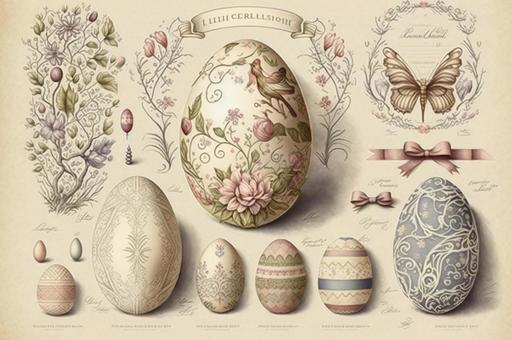 Fashionable cute lace easter egg, , JPG