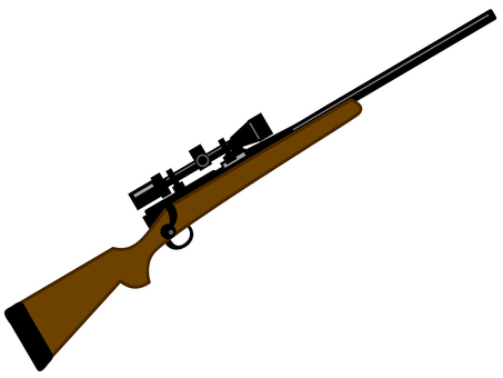 ライフルのアイコン ライフルのアイコン ライフル,猟銃,鉄砲,小銃,武器,銃,火器,撃つ,危険のイラスト素材