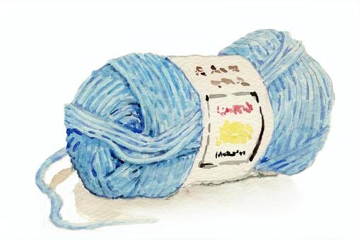 毛糸（マフラーに？手袋に？） 毛糸,編み物,繊維,コットン,木綿,水彩画,化繊,糸,マフラー,手袋のイラスト素材