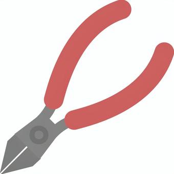 ペンチ　ラジオペンチ　ニッパー ペンチ,ニッパー,ラジオペンチ,プライヤー,工具,修理,切断,仕事,工事,修繕のイラスト素材