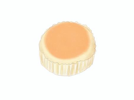 水彩画風チーズ蒸しパンのイラスト チーズ蒸しパン,蒸しパン,パン,菓子パン,手描き,水彩,蒸すのイラスト素材