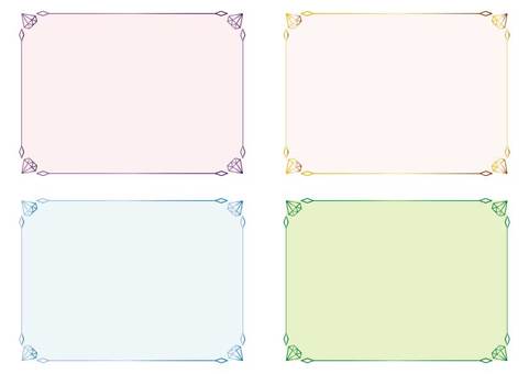 Illustration, frame, message card, simple, 