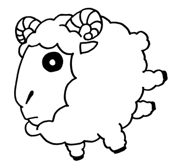 干支ひつじイラスト