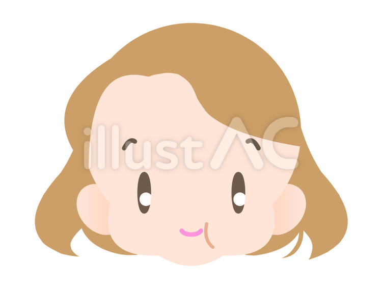 ぽっちゃり女性-笑う20180812 女性,顔,微笑むのイラスト素材