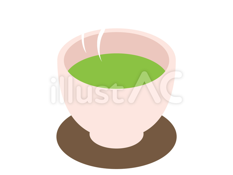 お茶 ゆのみ,湯のみ,茶碗のイラスト素材