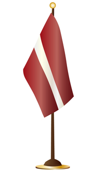 ラトビアの卓上旗