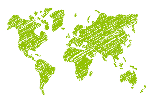 色鉛筆 手描き風 世界地図 イラスト 世界地図,デフォルメ,地図,ポップ,マップ,スケッチ,色鉛筆,ラフ,シンプル,簡略化のイラスト素材