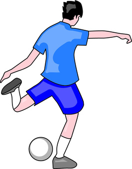 Illustration, football, shoot, sports, 