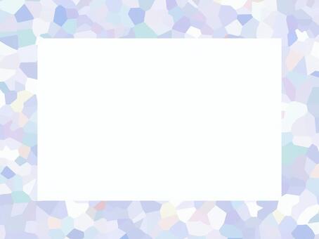 紫の幾何学模様の四角フレーム113 フレーム,飾り枠,枠,囲み,四角,四角形,紫,カラフル,モザイク,長方形のイラスト素材