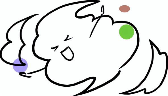 天気(台風)のイラスト 天気(台風)のイラスト 天気,台風,やんちゃ,キャラクター,楽しいのイラスト素材