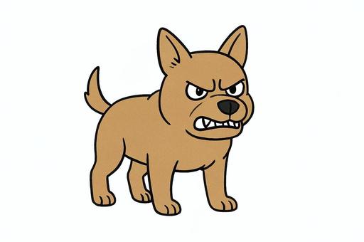 意地悪そうな犬