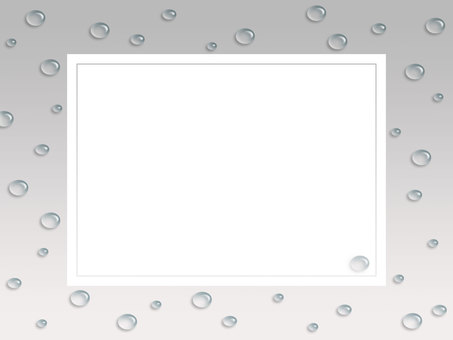 Illustration, water droplets, frame, summer, 