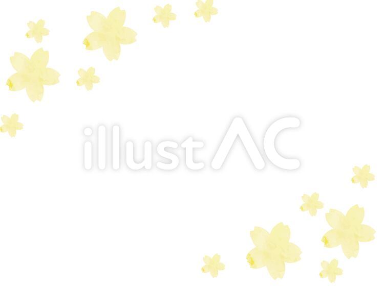 桜の水彩の背景 桜,花,春のイラスト素材