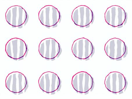 Loose polka dot pattern with stripes, handle, dot, seamless, JPG, PNG and AI