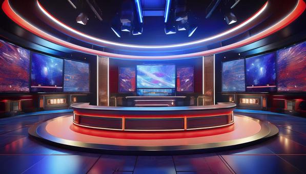 ニューススタジオの背景