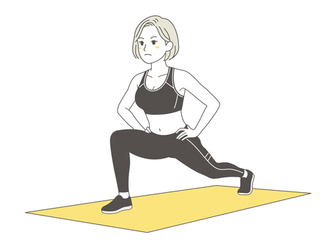 ヨガをする女性4 ストレッチ,女性,ヨガ,ホームヨガ,エクササイズ,ポーズ,ダイエット,フィットネス,トレーニング,美容のイラスト素材