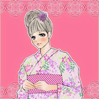 Yukata, figür, yukata, festival, JPG and PNG