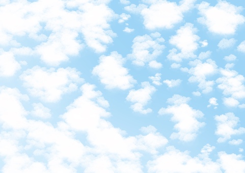 ひつじ雲の空（淡色） ひつじ雲,ヒツジ雲,高積雲,秋,空,背景,壁紙,自然,空模様,天気のイラスト素材