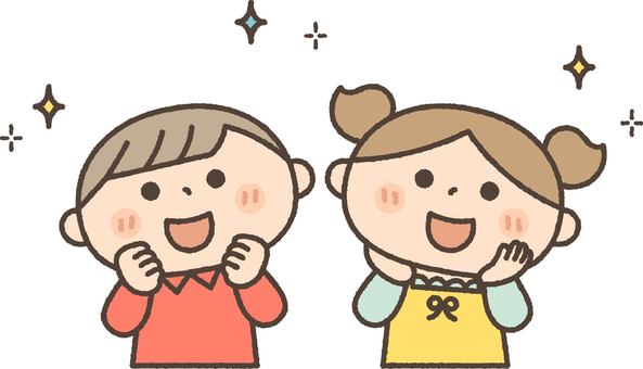 Illustration, people, children, exciting, 