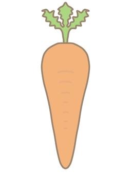 Simple carrot illustration, ginseng, vegetables, food, JPG and PNG