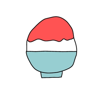 Illustration, food, summer, shaved ice, 