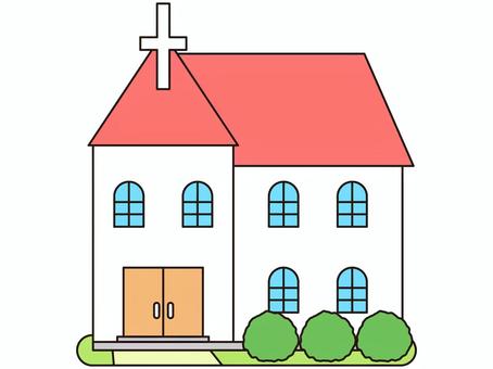 教会 教会 教会,建物,十字架,施設,礼拝,建築物,外観,結婚式,アイコン,シンプルのイラスト素材