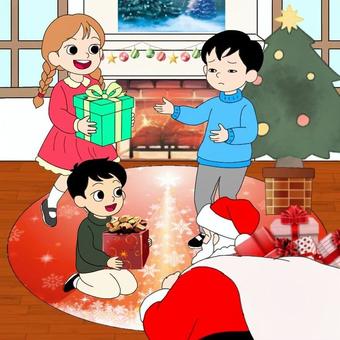 【SSTワーク】プレゼントがなくて困る クリスマス,プレゼント,困る,療育,保育,学習,教材,プリント,ソーシャルスキル,sstのイラスト素材
