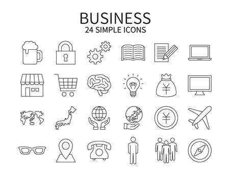 Business icon set, negócio, ícone, telefone, JPG and PNG