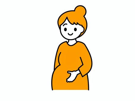 お母さん・妊婦01 人物,女性,お母さんのイラスト素材