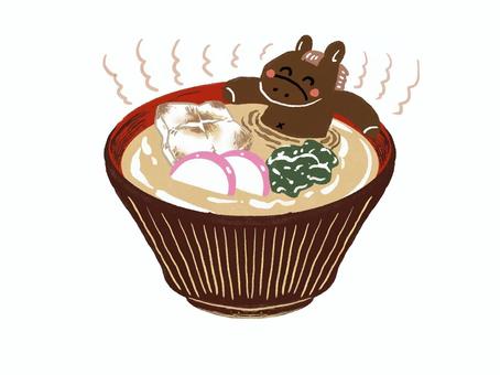 お雑煮に入る馬