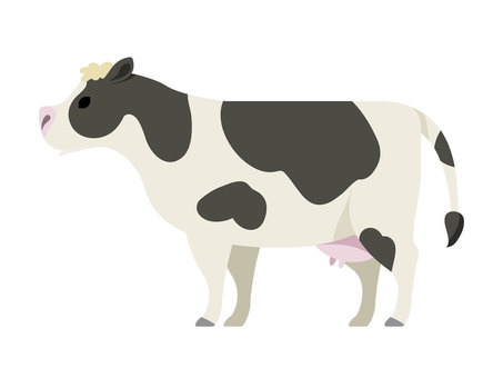 Illustration, cattle, livestock, simple, 