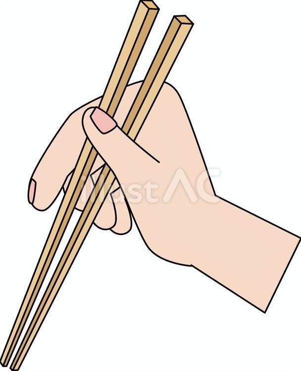 割りばし　持つ　 割りばし,お箸,持つのイラスト素材