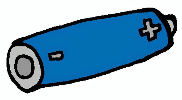 乾電池（青） 乾電池,電池,単三電池,単四電池,アルカリ乾電池,マンガン乾電池,日用品,電力,ストック,防災のイラスト素材