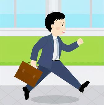 Energetic businessman, office worker, fine, motivation, JPG and AI