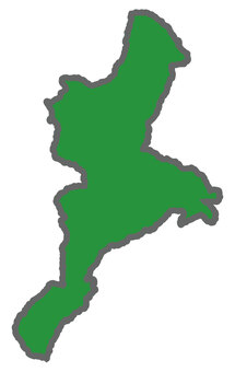 三重県 三重県,三重,地図,手描き,手書き,手描き風,手書き風,緑,アイコン,ラフのイラスト素材