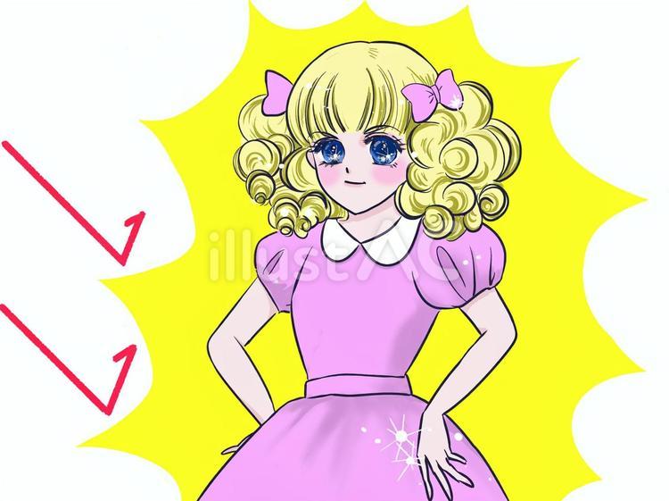 紫外線をブロックするお嬢様。文字無しです お嬢様,ボディ,ケアのイラスト素材