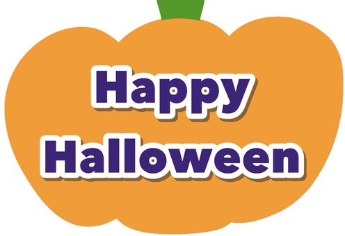 Happy Halloween title, halloween, pumpkin, harvest festival, JPG and PNG