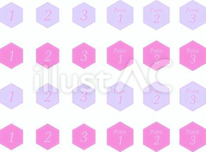 数字のフレームあしらいセット