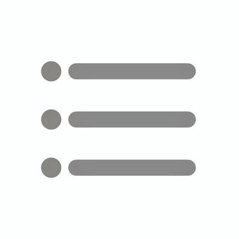 メニューボタン（リスト・グレー） メニューボタン,メニュー,リスト,箇条書き,3本線,アイコン,シンプル,ボタン,グレー,角丸のイラスト素材