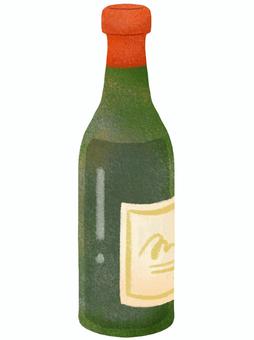 ワインボトル／赤ワイン ワイン,赤ワイン,ワインボトルのイラスト素材