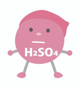 化学式_硫酸 硫酸,h2so4,擬人化,分子,化学式,キャラクター,かわいいのイラスト素材