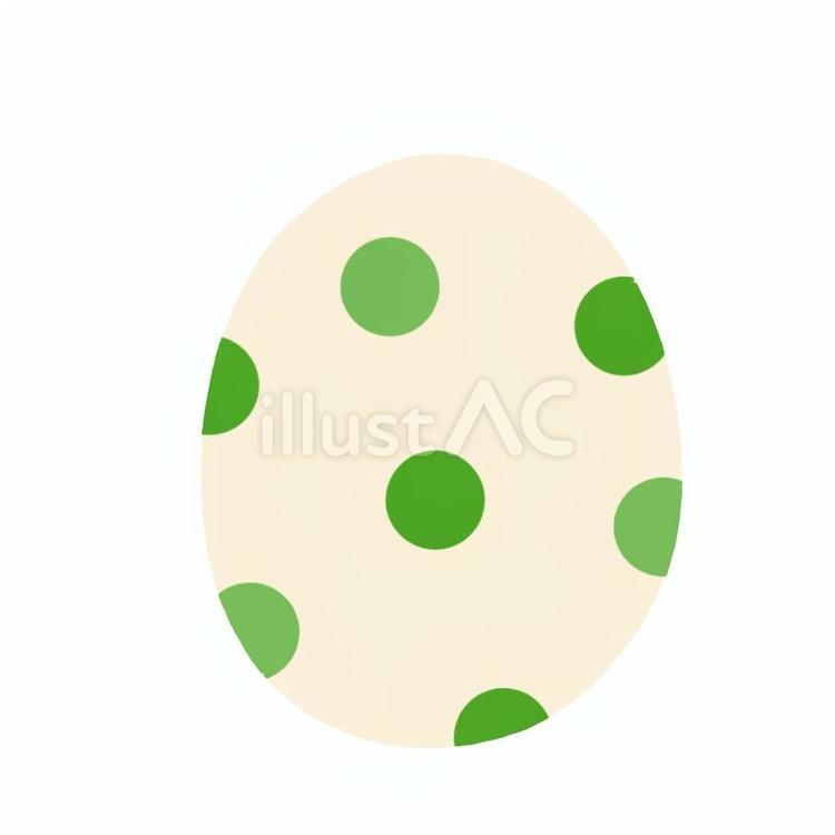イースターエッグ・緑 イースターエッグ,イースター,卵のイラスト素材