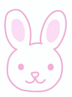 線うさぎ線ピンク