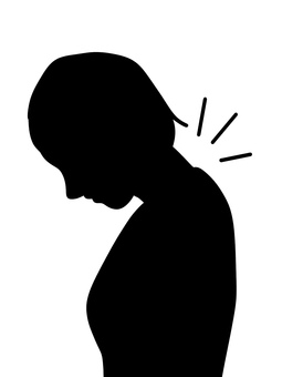 首の漸進的筋弛緩法シルエット 女性,首,下げる,倒す,漸進的筋弛緩法,緊張,ポーズ,ストレッチ,ショートヘア,トレーニングのイラスト素材