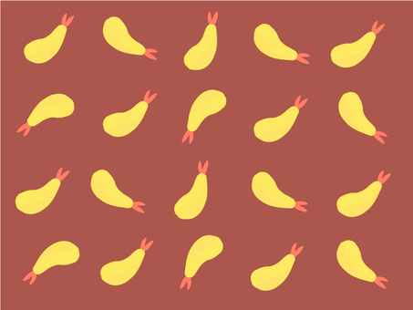 えび天柄４ エビ天,揚げ物,天麩羅,えび,アイコン,シンプル,かわいい,日本,日本料理,和食のイラスト素材