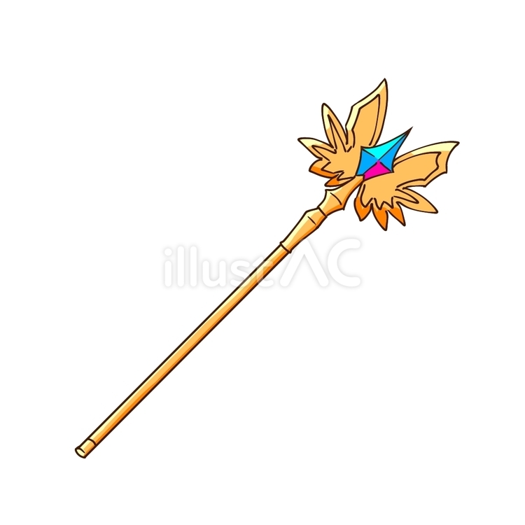 金の魔法の杖 魔法,杖,金のイラスト素材
