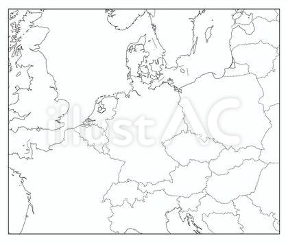 ドイツ白地図