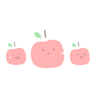 Apple x 3, apple, autumn, fruit, JPG and PNG